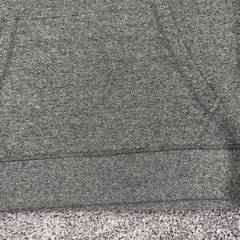 Banana Republic Sweatshirt Mens Large Gray Knit Henley Mock Neck Kangaroo Pocket
